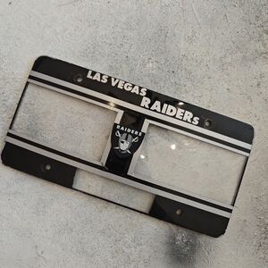 NFL Las Vegas Raiders Black License Plate Frame